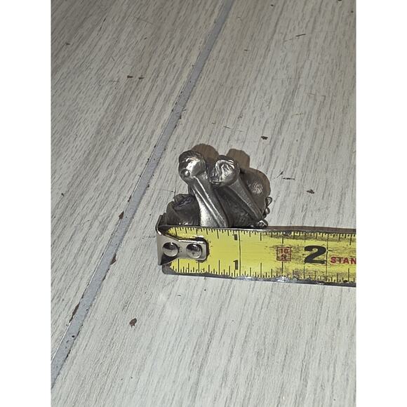 Hudson Pewter VTG 80's Pair Of Pelican Figurine 2" H Made in USA Noah's Ark 2185 - Picture 5 of 7